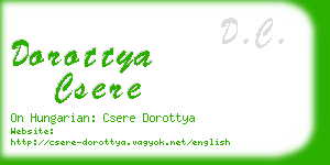 dorottya csere business card